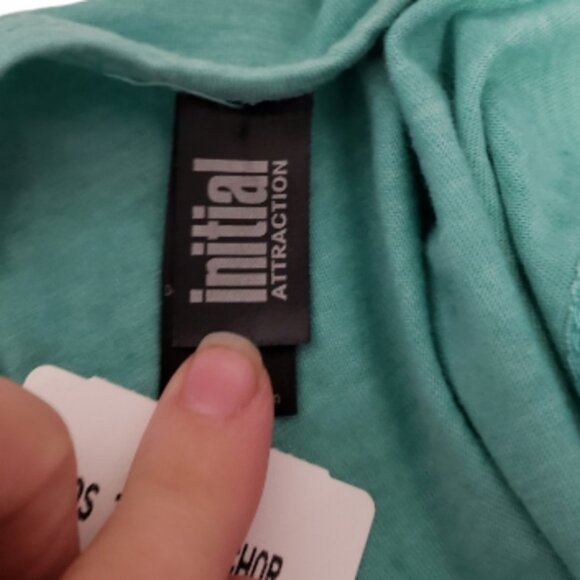 NWT PEI medium anchor ocean chevron graphic tank top seafoam green - Picture 7 of 10